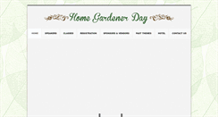 Desktop Screenshot of homegardenerday.org